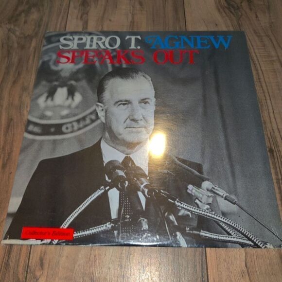 Spiro Agnew Lp Speaks Out New Sealed NIXONS VICE PRESIDENT Challenge to Hippies. - Picture 1 of 3